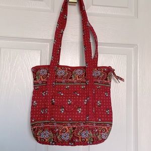 Vera Bradley purse. Red floral pattern. Provincial Red. Retired and Rare